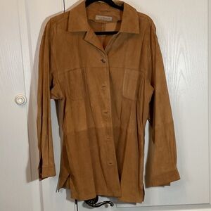Max Handler Leder Mode Exclusive Brown Goat Suede Jacket